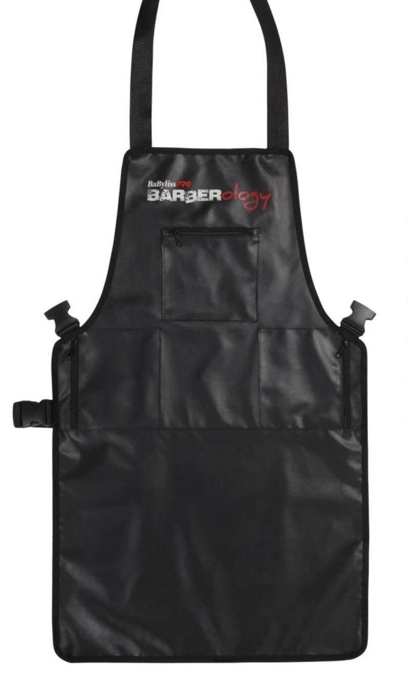Babyliss Pro Barberology Industrial Barber Apron Zipper Black 34x21" New